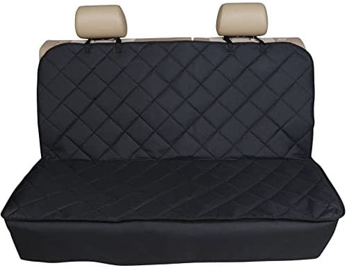 rhinos autostyling FOR Dacia Duster 2 (2018 ON) - Heavy Duty Black Strong Quilted Pet Dog Cat Hammock Rear Seat Cover Protector