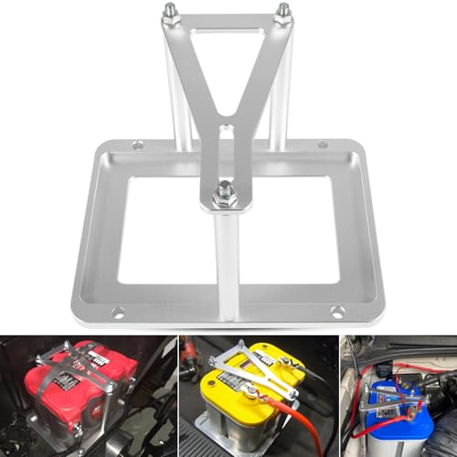 Universal Billet Battery Tray Hold Down Trunk Relocation Box Optima Race Racing Mount Red Yellow Blue Top 34 34/78 D34 D34/78 34M D34M Replace 551181