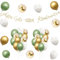 Alles Gute zur Konfirmation Girlande Konfirmation Deko Junge Mädchen Konfirmation Luftballons Girlande Baby Party Dekoration Grüne Gold Baby Shower Deko Tischdeko Konfirmation