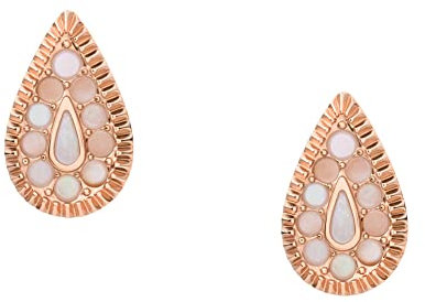Fossil Ohrringe Für Frauen, Länge: 11.8X7.3X1.8mm Gold-Edelstahl-Ohrringe, JF04149791