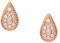 Fossil Ohrringe Für Frauen, Länge: 11.8X7.3X1.8mm Gold-Edelstahl-Ohrringe, JF04149791