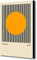 Wandbild auf Leinwand, Motiv Bauhaus Orange Circle 1919, abstrakt, verpackt, gerahmt, verschiedene Größen (A4 30 cm x 20 cm)