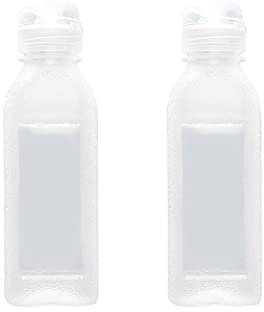 CHENSHUO Kunststoff-Quetschflasche, transparente Gewürz-Quetschflasche, mit Silikon-Ventil, Rücklaufkappe, geeignet für Öl, Honig, Grillsoße und Gewürze, 284 ml, rutschfeste Quetschflasche, 2 Stück