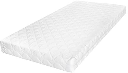 FEDVE Matratze 90x200 – Miki – Praktisch Matratzen H3 8cm Dicke – Schaumstoffmatratze T25 mit Kokosmatte und Matratzenbezug – Bett Mattress für Viele Jahre - Gemütliche Gästematratze