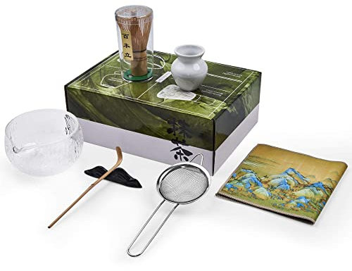 Paraful - Juego de té matcha japonés, cuenco matcha, batidor y kit de ceremonia