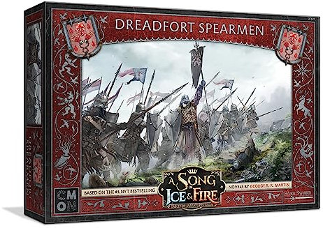 A Song of Ice and Fire Tabletop Miniatures Game Dreadfort Spearmen Unit Box - Strategy Game for Teens and Adults, Ages 14+, 2+ Players, 45-60 Minute Playtime, Made by CMON