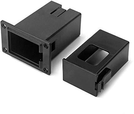HUIOP 9V Battery Case Holder Box Compartment for Acoustic Guitar Bass Pickup Black,9V guitar pickup battery case