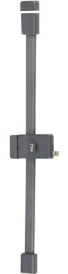 Vachette Serrure en applique multipoints horizontale à tirage MULTIBLINDE série 8800, Tirant Gauche, Certifiée A2P*, Haute sécurité, 3 points de fermeture, 4 clés VIP+ brevetées incluses, Gris