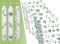 Sugeru® 6 X DIN A5 kerzenfolie(200+Muster), Kerzentattoo Wassertransferdruck | Wasserschiebefolie kerzen dekorieren| kerzenaufkleber sticker | Lieblings Person,Valentinstag (Eucalyptus II)