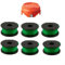 FUBESK Lot de 7 bobines de fil et capuchon de rechange pour Black and Decker GL7033 GL8033 GL9035, numéro de pièce de rechange : pour Black and Decker A6482, avec 1 couvercle de bobine de