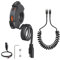 Hoembpn Motorcycle USB Charger 18W QC3.0 USB and 30W PD Type C Dual USB Port Waterproof Motorbike Phone Charger 12V USB Socket Adapter with 5A USB C to USB C Spring Cable
