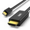 Cavo da Mini DisplayPort a HDMI, 1,8 m, da Mini DP (Thunderbolt 2) a HDMI, cavo da Mini DisplayPort a HDMI per MacBook Air/Pro, Surface Pro, proiettore e monitor
