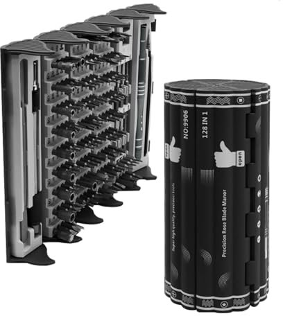 Feinmechaniker Schraubenzieher Set, 128 in 1 Feinmechaniker Schraubendreher Werkzeug Set Bambus-Design Magnetische Präzision Schraubendreher Set Reparatur Kit für Elektronik iPhone,Switch,PS4