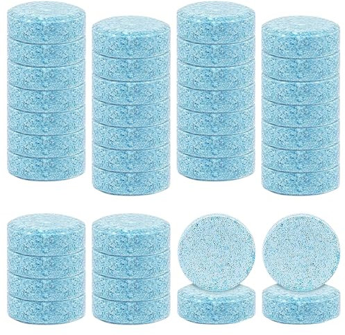 40Pcs Car Screenwash Tablets, Concentrated Solid Windscreen Washer Tablets, Car Effervescent Tabs Cars Wiper Window Cleaning Tablet for Windows, Screen, Glass