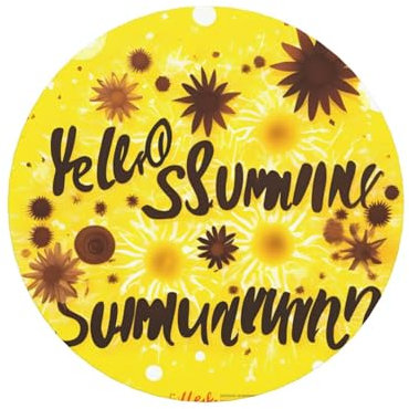 Goodlooking Hello Nice Sunshines magnetische runde Kühlschrankmagnete, bezaubernde Designs, perfekt für personalisierte Heimdekoration