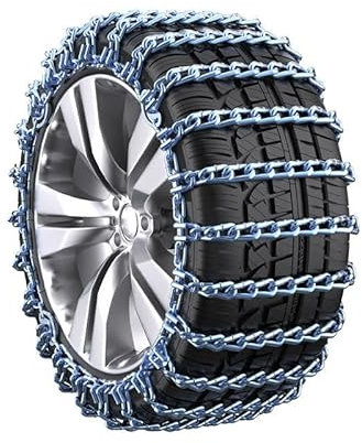 DZPFDC 2 Stück Schneeketten für Opel Adam 2012-2019,Anti-Rutsch Ketten,Auto Anfahrhilfe,Schlamm Schneekette,Tire Snow Chain,Reifen-Schneekette,145/70R12