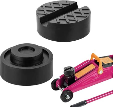 2 Stück Wagenheber Gummiauflage,Gummiauflage Wagenheber,Wagenheber-Gummiauflage, Wagenheber-Pad-Adapter, Wagenheber-Gummi-Stützblock, Passend Für Wagenheber, Wagenheber(Schwarz)