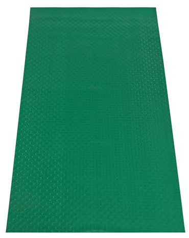 DeeDuud Gummimatte Fußmatte Noppenmatte PVC Bautenschutzmatte 2 x 1 m (Grün, Rutschfest durch dreidimensionale Struktur)
