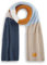 CODELLO Damen Schal Strickschal mit bunten Streifen (blau)