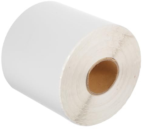 Thermische Etikettenrolle 4x6 Zoll, 500 Stück, Weißes Papier