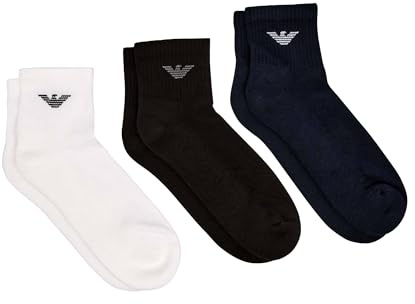 Emporio Armani Herren 3er-Pack Knöchelsocken