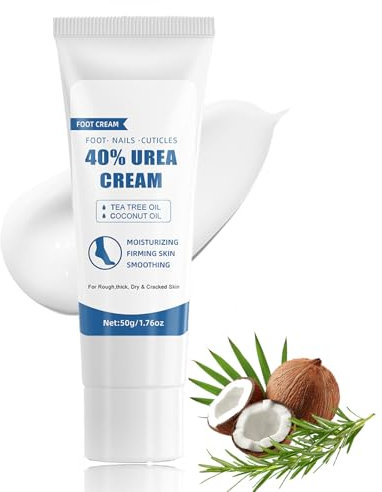 Soleneva Urea Creme 40 Prozent - Schrundensalbe Füße mit 40% Urea - Befeuchten Hornhautentferner Creme - Fußcreme Sehr Trockene Füsse Hornhaut - Geeignet für Damen mit Sehr Trockene Füsse und Cracked