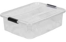 Kreher Aufbewahrungsboxen Master mit Deckel in Transparenter Ausführung. In verschiedenen Größen (wählbar). Aus robustem Kunststoff. (7 Liter)