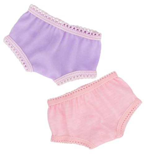 Abaodam 2stücke Puppenhöschen Wiederverwendbar Für Spielzeugpuppen Puppenunterwäsche Als Zubehör Puppenhöschen Kleid up Ausrüstung Für Puppe