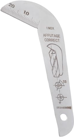 Precise drill bit sharpening gauge for accurate measurements