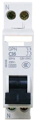 INOKAI Interruptor Automático,Interruptor Diferencial Interruptor de Aire 1P+N Disyuntor(10A)
