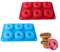 Generisch 2 Stück Donuts Backform Silikon, 6-Fach Donut Silikon Backform Hitzebeständig BPA-Frei, Antihaft Silikonform Für Donuts, Muffins, Bagels, Kuchen, Spülmaschinenfest