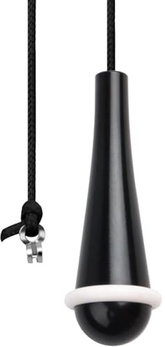DWUENT Light Pull Cord, Bathroom Light Pull Cord, Pulls Cords, 1.5m Metal Pulls Cords String with 80cm Pendant, Zinc Alloy for Ceiling Bathroom Light Switches, Black