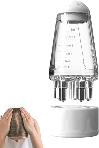 Huehkir Öl-Applikator für Haare,Öl-Kopfhaut-Applikator - Fluid Comb Kopfhaut-Massageöl-Applikator,Präziser, tragbarer Kopfmassageöl-Applikator für Haarpflege und Haarwachstum