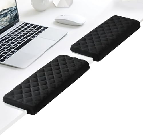 KINDLUME 2 Stück L-Form Memory-Schaum Handballenauflage Tastatur, Ellenbogenschoner Mit Rutschfester Basis, Ergonomische Handgelenk Und Ellbogenstütze, für Büro, Zuhause Und Gaming