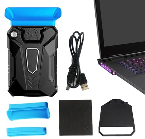 Vitsrisea Supporto di raffreddamento per PC portatile – Tappetino USB, ventola silenziosa | Accessorio per computer esterno Radiatore Ultra Sottile Base di ventilazione Tablet Scrivania