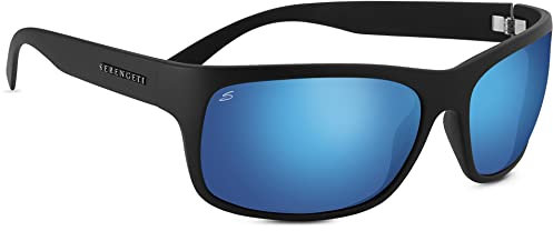 Serengeti Erwachsene Pistoia Sonnenbrille, Satin Black, Large