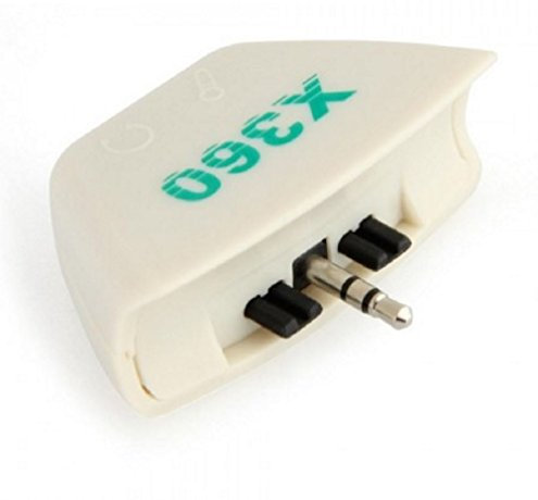 Adaptateur convertisseur Casque et Micro - prise jack 3.5 mm - pour Microsoft Xbox 360 Xbox360 - Blanc