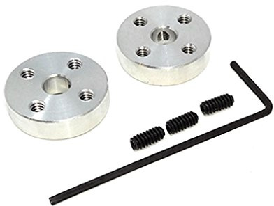 ALUMINUM MOUNTING HUB FOR 5MM SHAFT M3 H Radbefestigung Achse: glatt Anz.Stk: 2