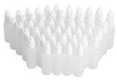 50 Stücke 5 ml Leere Nachfüllbare Tragbare Kunststoff Squeezable Dropper Dropflaschen Container Kosmetische Make-up verpackung ätherisches öl behälter Flasche mit Schraubdeckel und Stecker (5ml)