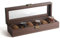 Lonian solido legno orologi box, custodia per orologio 5 carta di legno Storage Case organizer con display Glass top squisita e durevole
