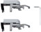 Ventanara® Klemmträger mit Dichtungspad Rollo Jalousie ohne Bohren Klemmfix 2 Stück (Jalousie Klemmträger, Grau)