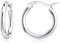 Sterling Silber Creolen in Silber Weihnachts Geschenk für Frauen 25mm MEHRWEG
