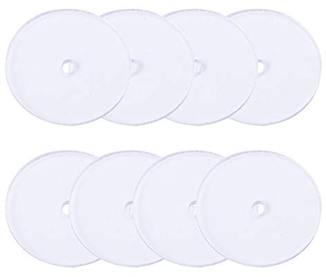 EXCEART Discos de Plástico de 200 Piezas para Respaldos de Pendientes Almohadillas de Discos Transparentes para Estabilizar Los Pendientes