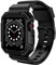 OROBAY Compatibile con Apple Watch Band 45 mm/44 mm/42 mm con custodia, resistente e antiurto per iWatch SE2 SE Series 9/8/7/6/5/4/3/2/1 con custodia paraurti uomo donna, nero opaco