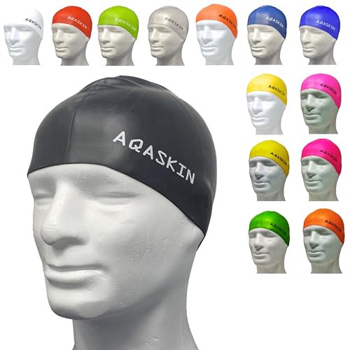Gorros de natación Profesionales Silicona bielástica – Gorro de Piscina Unisex - Acquagym para Adultos y jóvenes – 1 unidade – Colores Disponibles