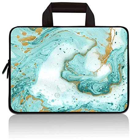 HAPLIVES 11,11.6,12,12.1, 12.5 inch Laptop Carrying Bag Chromebook Case Notebook Ultrabook Bag Tablet Cover Neoprene Sleeve Fit Apple MacBook Air Samsung Google Acer HP DELL Lenovo Asus (Blue Marble)