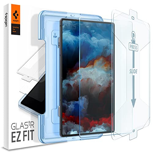 Spigen EZ Fit Protector Pantalla para Samsung Galaxy Tab S8 Ultra - 1 Unidad, Alta Definición, Dureza 9H, Anti-Arañazos