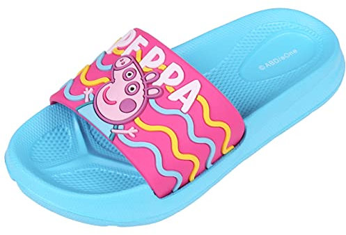 Blau-pinke leichte Badeschuhe/Hausschuhe für Mädchen Peppa Wutz 31/32 EU