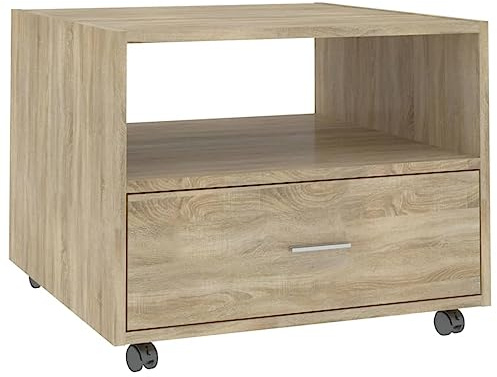 vidaXL Couchtisch Sonoma-Eiche 55x55x40 cm Holzwerkstoff