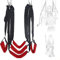 US-DXB El columpio ajustable se puede girar 360 grados colgando dentro del columpio, Nailon, rojo.